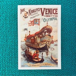 🟣 {5/$10} Venice The Bride of the Sea” Postcard - New